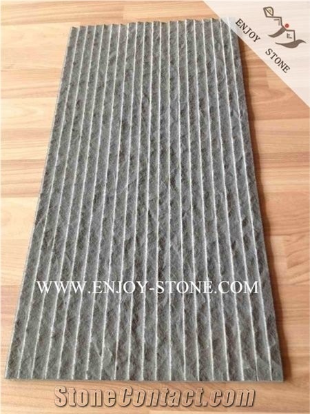 Grooved And Split/Half Planed China Grey Basalt Tiles